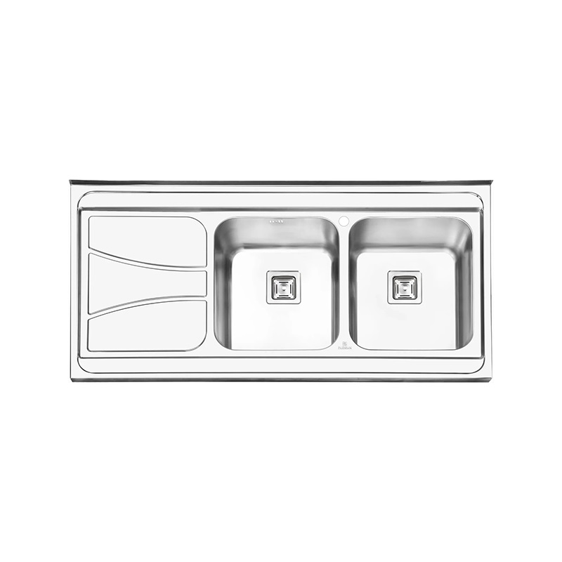 سینک ظرفشویی رو کار راست مدل PS-1112 پرنیان PARNIAN STEEL 