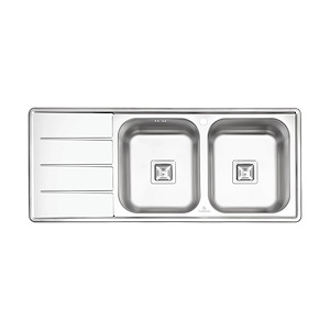 سینک ظرفشویی تو کار نیمه فانتزی راست مدل PS-2210 پرنیان PARNIAN STEEL