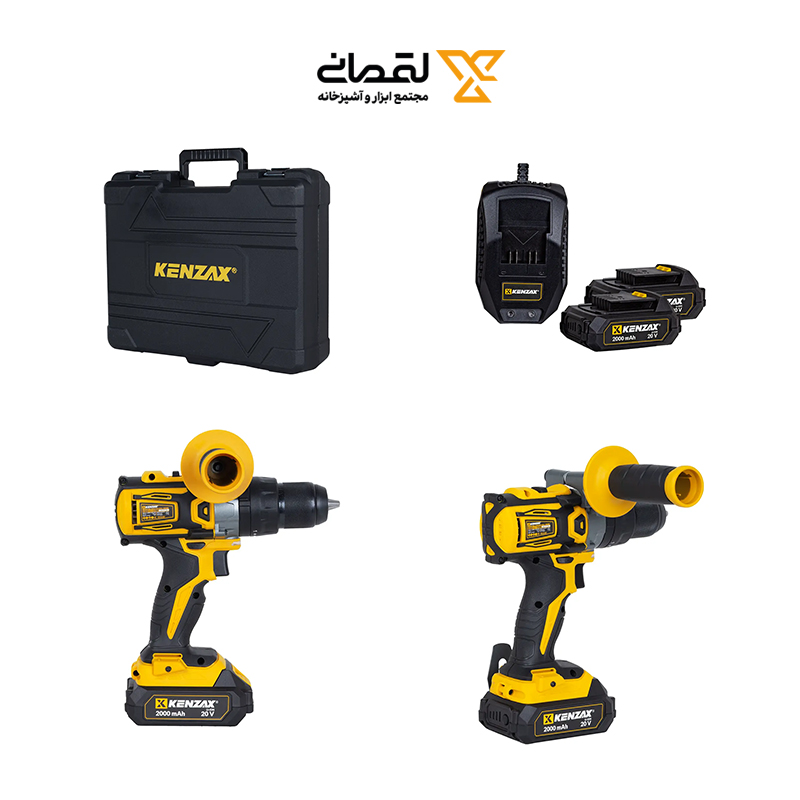 دریل چکشی براشلس 20 ولت مدل 8860P کنزاکس KENZAX 