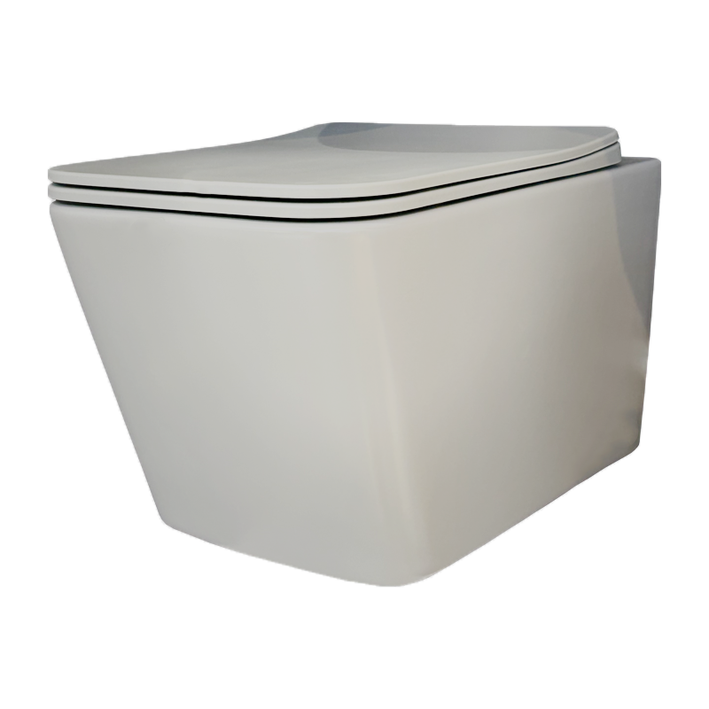 توالت فرنگی وال هنگ طوسی روشن مات مدل B2364-M3-DA (به سفارش اروپا) مرآس MERASSE نسترن10*12