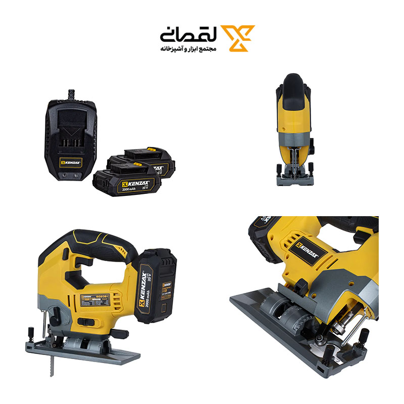 اره عمود بر شارژی براشلس 20 ولت مدل 8715 کنزاکس KENZAX 