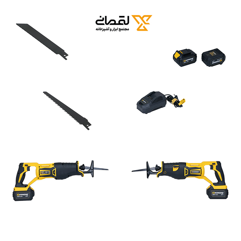 اره افقی بر 20 ولت براشلس مدل 8710 کنزاکس KENZAX 