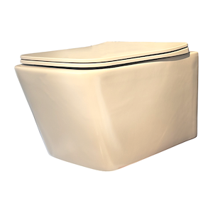 توالت فرنگی وال هنگ بژ مات مدل B2364-M12-DA (به سفارش اروپا) مرآس MERASSE
