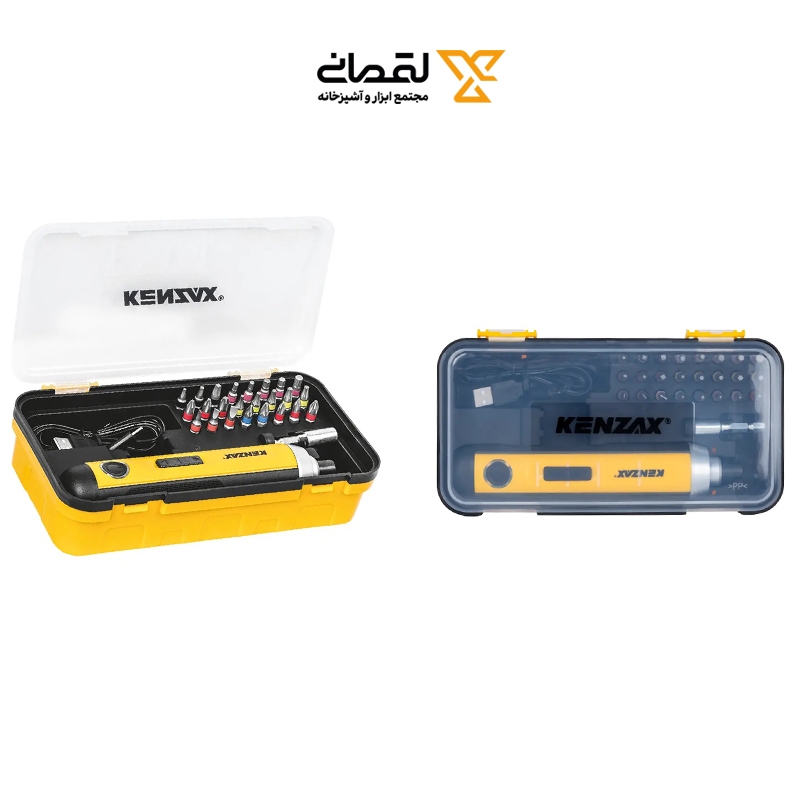 پیچ گوشتی شارژی قلمی 3/6 ولت چراغ دار مدل 8204 کنزاکس KENZAX 