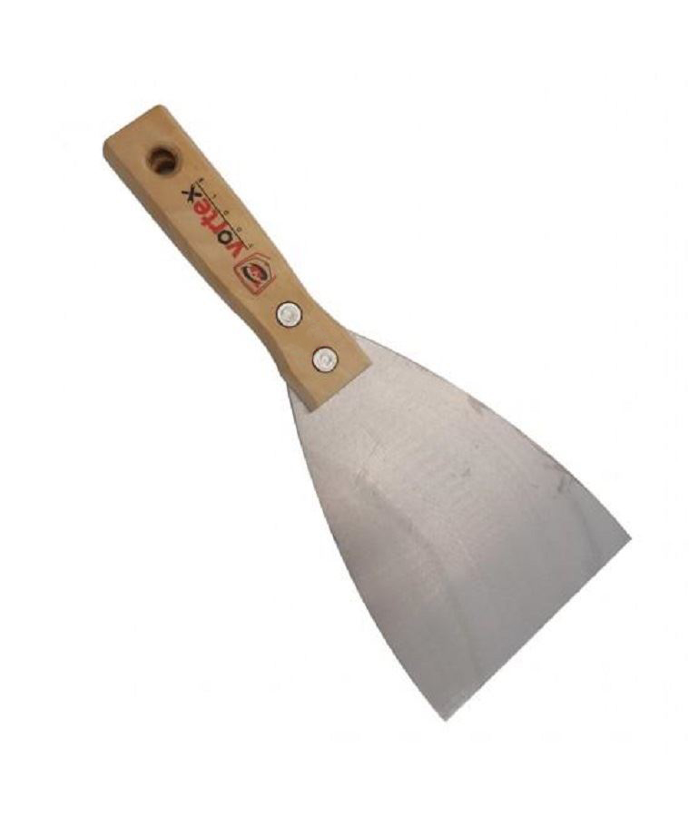 کاردک استیل دسته چوبی 12 س.م ورتکس VORTEX L44*1        بنفشه 3*12