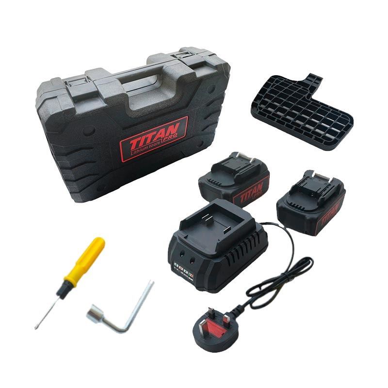اره زنجیری شارژی 10 اینچ 21V  تیتان پرو TITAN لاله17*12     1*M51