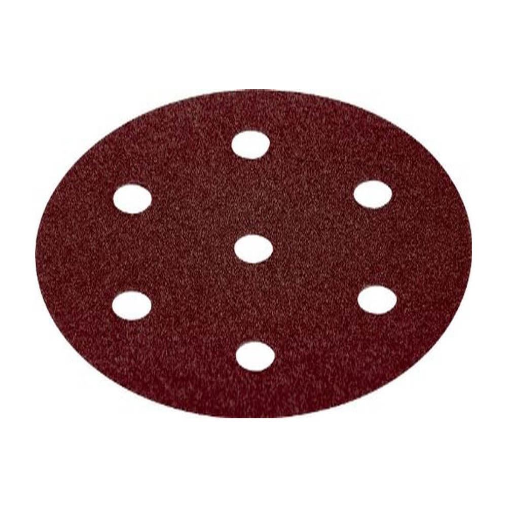 سنباده (اوربیتال) گرد پشت چسبدار 120 (قطر 150 ) 7 سوراخ پاس PAS	