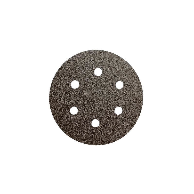 سنباده (اوربیتال) گرد پشت چسبدار 100 (قطر 150 ) 6 سوراخ پاس PAS	