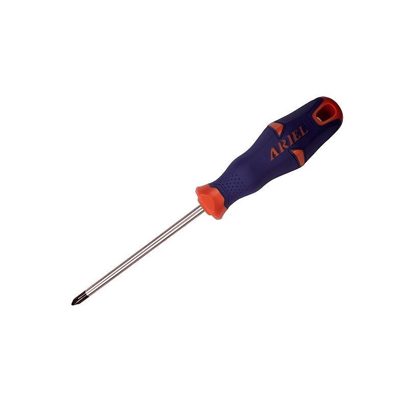 پیچ گوشتی چهار سو 75*2/5 دسته فایبر ARIEL2 PH00.75 کد PMH0075 1*L43