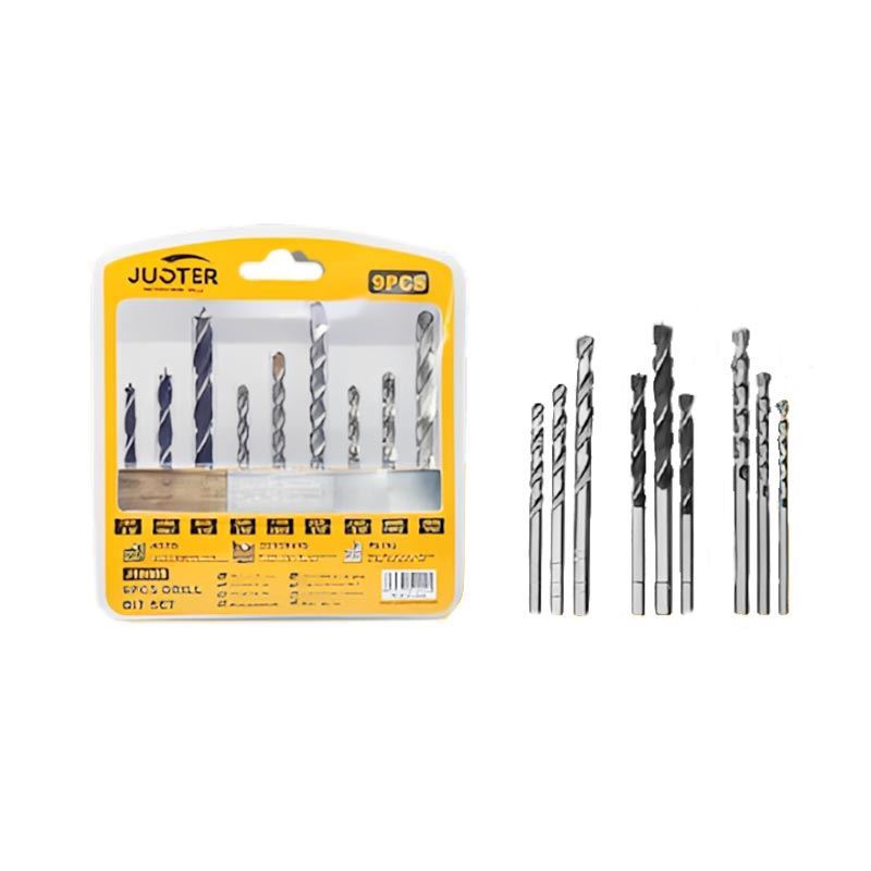 ست مته 9 عددی آهن چوب دیوار کد 58009 جاستر JUSTER 1* LX04/0