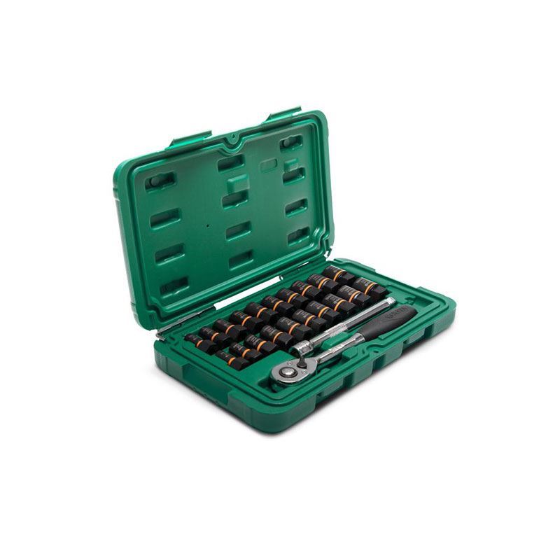 جعبه بکس 3/8-1/4 23 پارچه 6 پر کد ST09138 ساتا SATA 1*L51