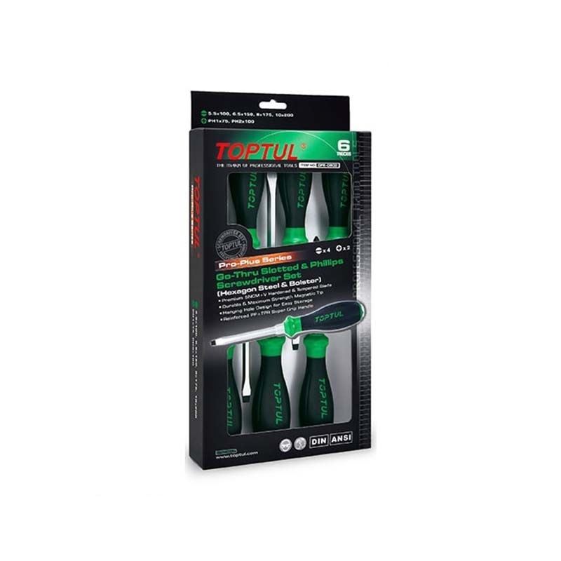 ست پیچ گوشتی جعبه ای 4D تاپ تول TOPTUL کد GFE-0602 1*L44