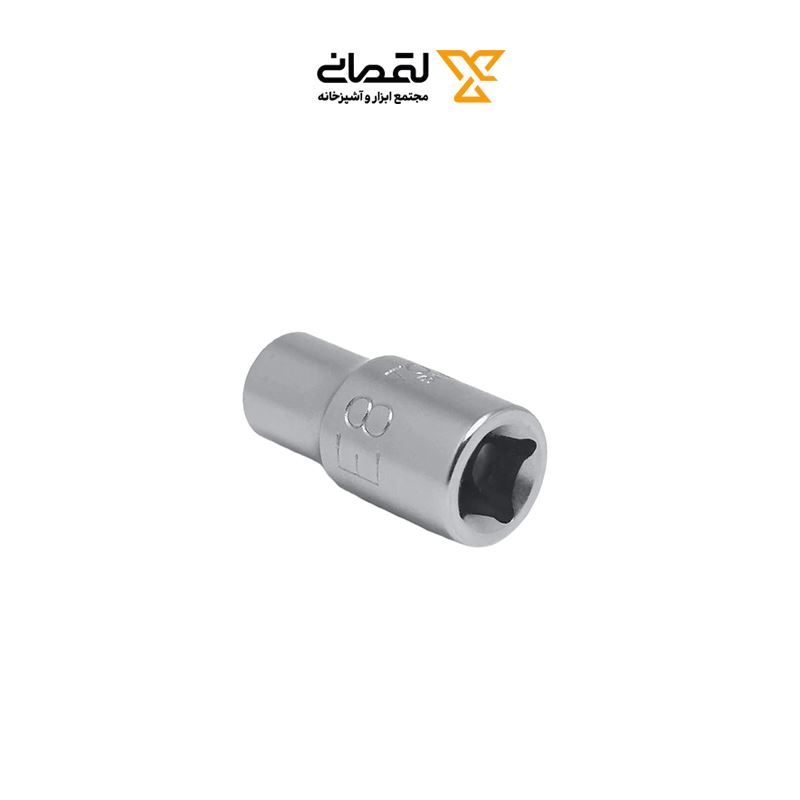 بکس تکی 1/4 E اینچ 8 کوتاه 6 پر تاپ تول TOPTUL  کد BAED0808 1*LX06/0
