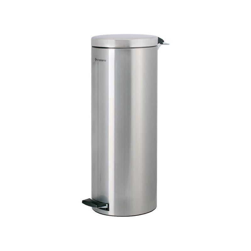 سطل زباله پدالی 20 لیتری کروم خشدار درب استیل براق مدل BPB150 براسیانا BRASIANA 1*I41     12*H8