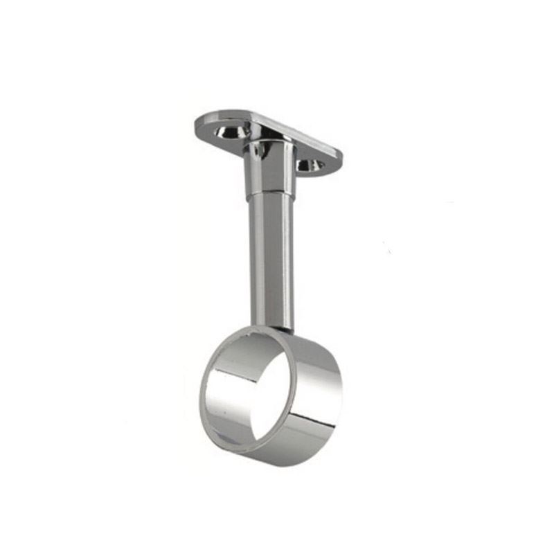 پایه سقفی گرد لوله استیل 25 ته باز کروم کد N501 نایس NICE 1*DC01