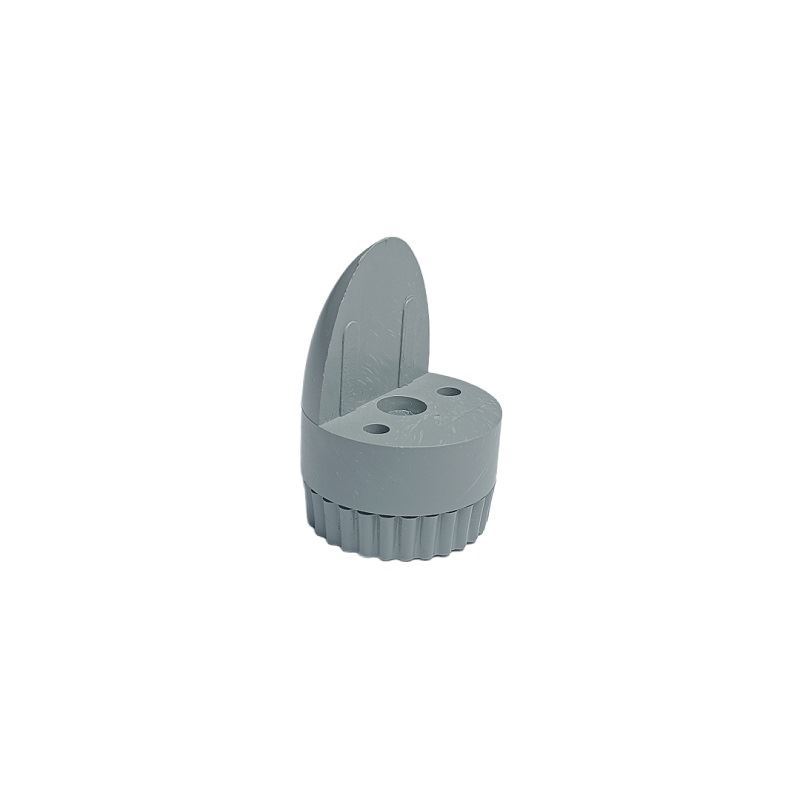 پایه کابینتی تخم مرغی یکطرفه طوسی کد P70 S.A باربد	