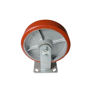 چرخ 10 سانتی متری ثابت قرمز چدن پلی یورتان پارس PARS