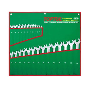 ست آچار یکسر رینگی 26 عددی تاپ تول TOPTUL کد GAAA2604