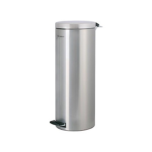 سطل زباله پدالی 20 لیتری کروم خشدار درب استیل براق مدل BPB150 براسیانا BRASIANA
