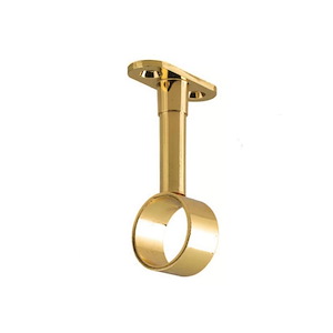 پایه سقفی گرد لوله استیل 25 ته باز طلایی کد N501 نایس NICE