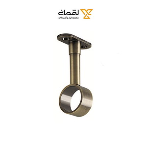پایه سقفی گرد لوله استیل 25 ته باز زیتونی کد N501 نایس NICE