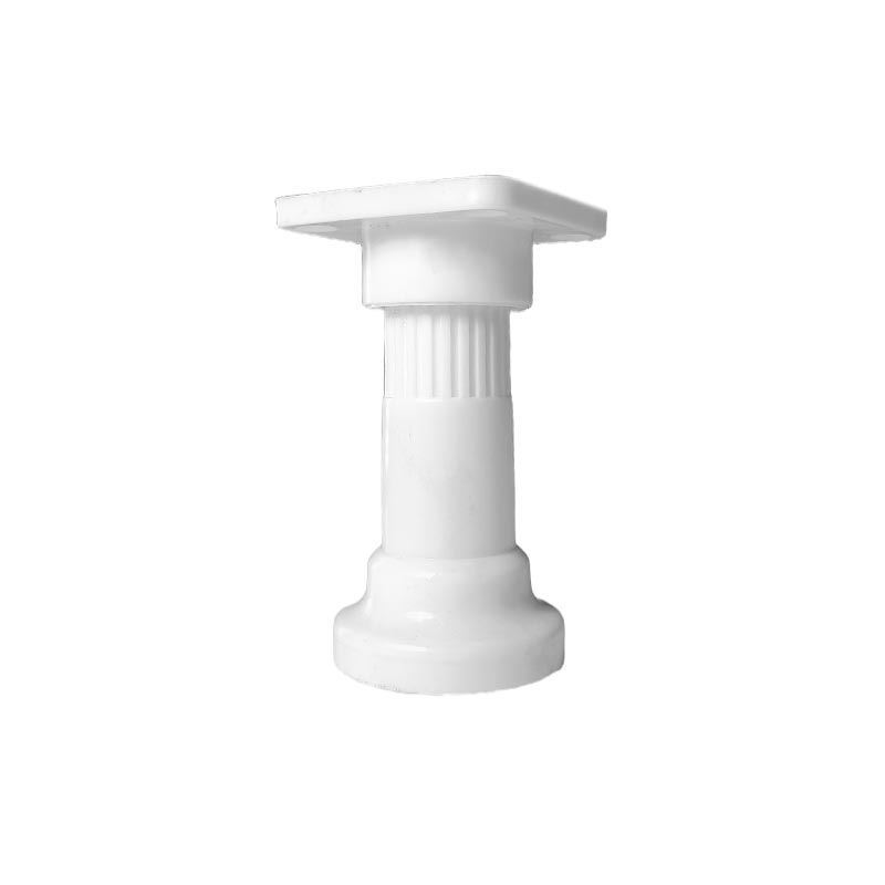 پایه کابینتی 14 استوانه ای پلاستیکی سه تیکه سفید پایا LP04 باربد 1*R6
