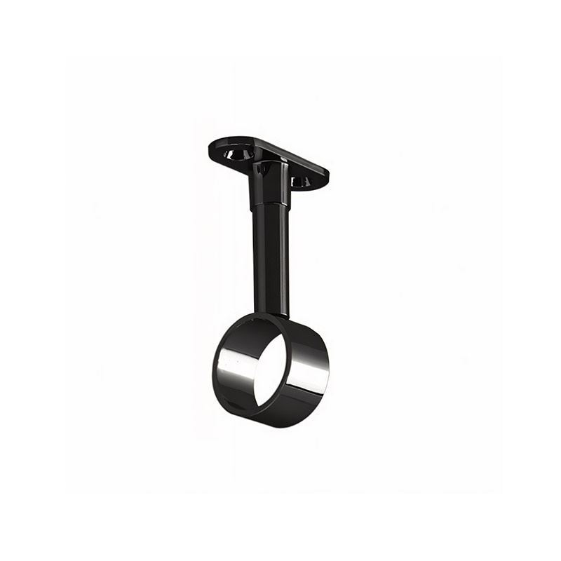 پایه سقفی گرد لوله استیل 25 ته باز مشکی کد N501 نایس NICE	