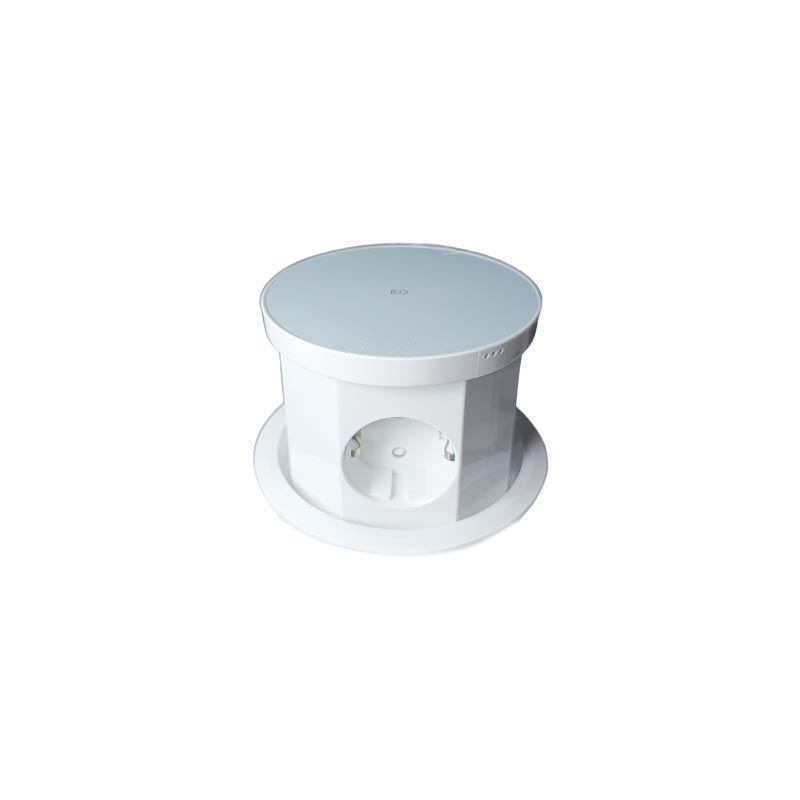 پریز برق استوانه تو کار سفید MILO کد 1070  1*G24