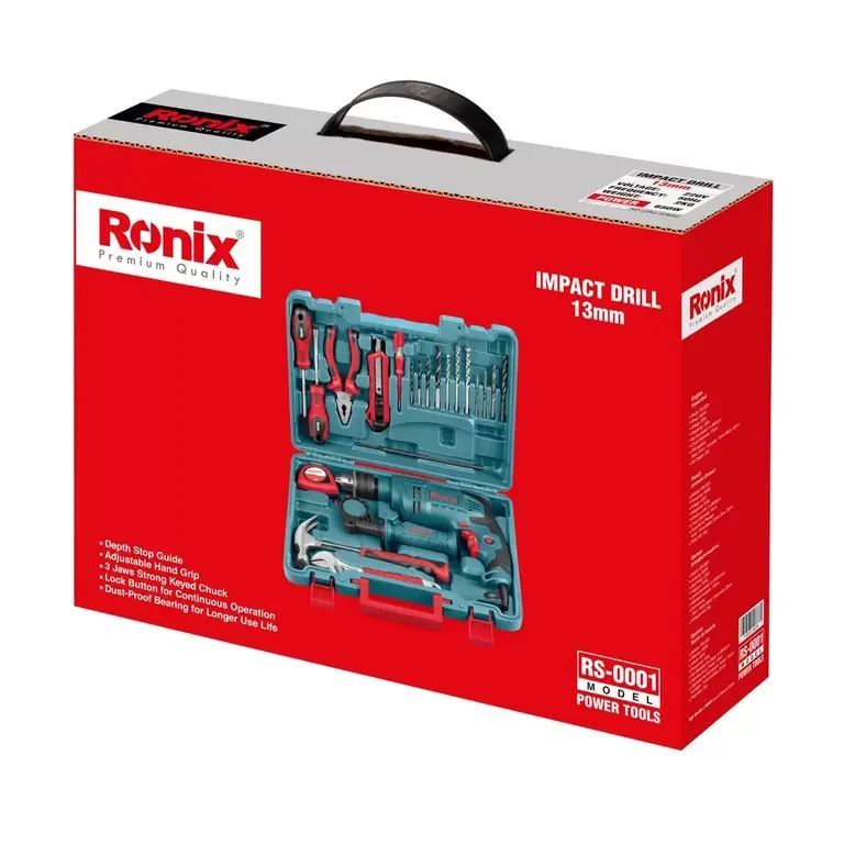 کیت کامل دریل و ابزار مدل RS-0001 رونیکس RONIX 