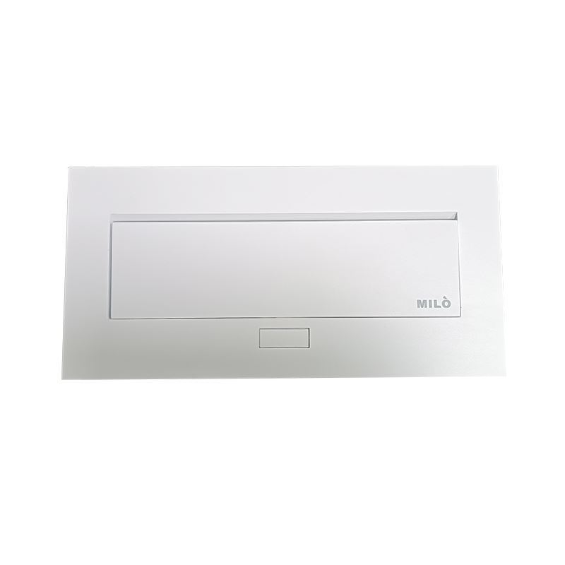پریز برق مستطیل تو کار سفید MILO کد 1020 1*G24