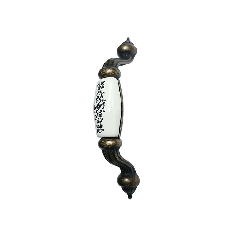 دستگیره کابینتی سرامیکی دو پیچ  زیتونی گل ستاره  H8304-96 CG پرایم S.A 1*B54