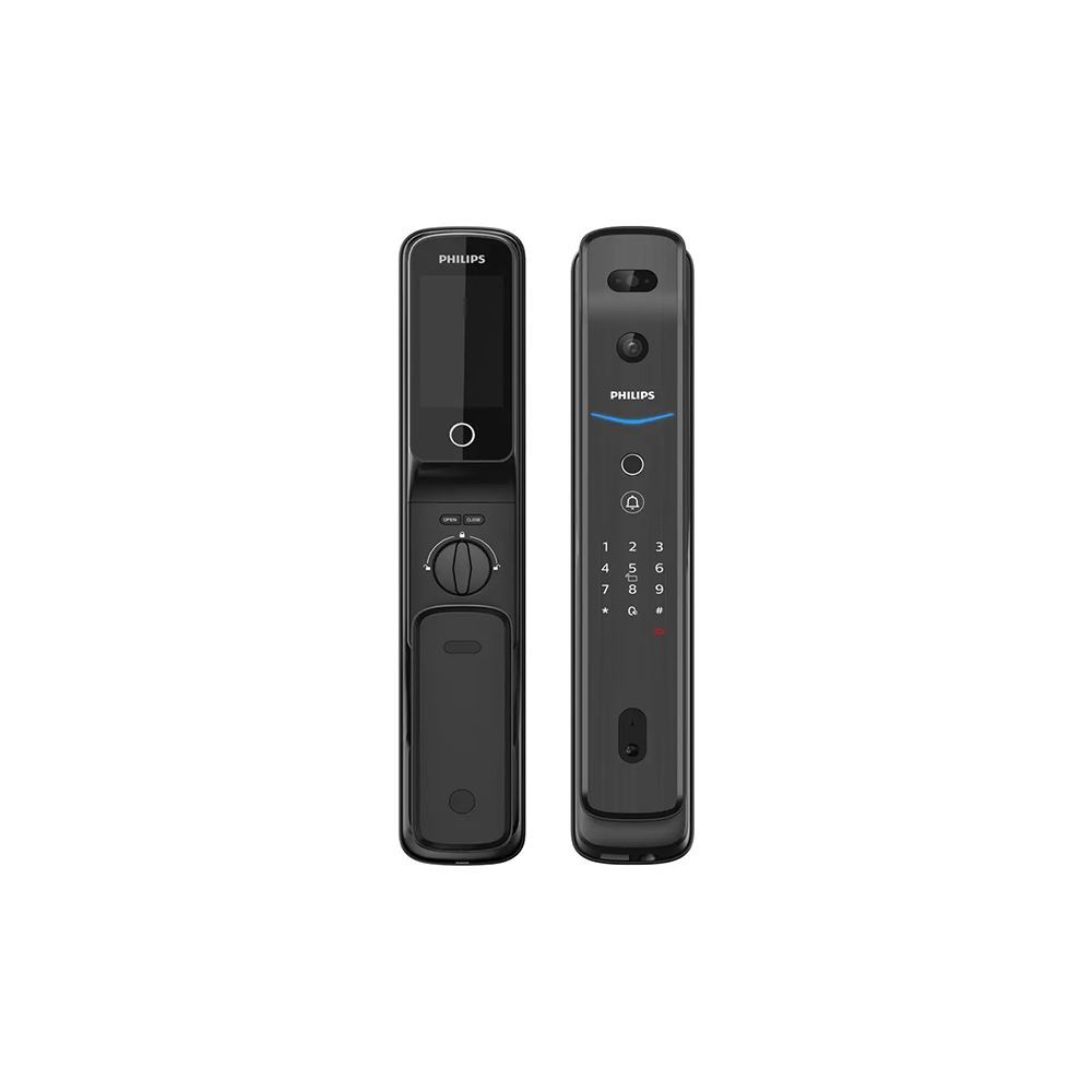 دستگیره الکترونیکی اثر انگشتی مشکی کد DDL 709-FVP-7HWS فیلیپس PHILIPS AX02/5*1