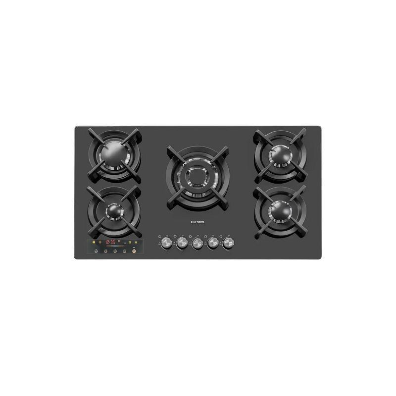 اجاق گاز 5 شعله شیشه ای مدل G538D ایلیا استیل ILIA STEEL 