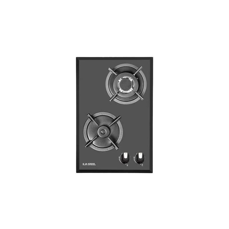 اجاق گاز شیشه ای 2 شعله مدل G201 ایلیا استیل ILIA STEEL	