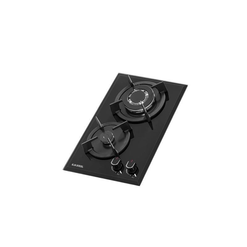 اجاق گاز شیشه ای 2 شعله مدل G201 ایلیا استیل ILIA STEEL	