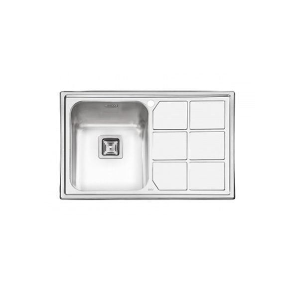 سینک ظرفشویی توکار چپ مدل 2066 ایلیا استیل ILIA STEEL نسترن8*12