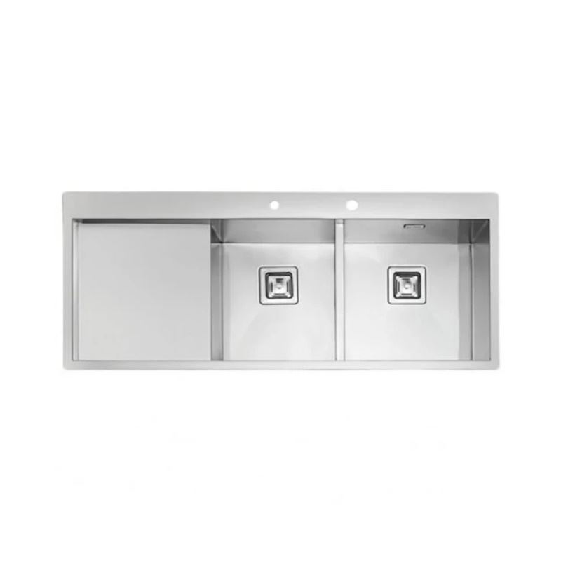 سینک ظرفشویی توکار چپ با جا مایع  مدل 6030 ایلیا استیل ILIA STEEL نسترن17*12