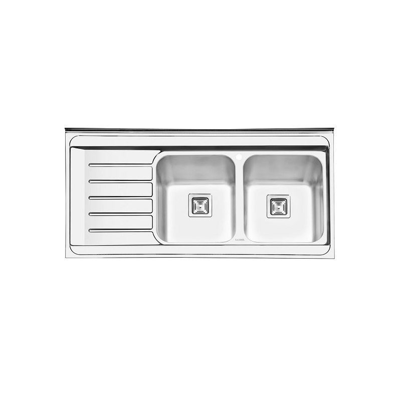 سینک ظرفشویی رو کار راست مدل 1060 ایلیا استیل ILIA STEEL نسترن16*12