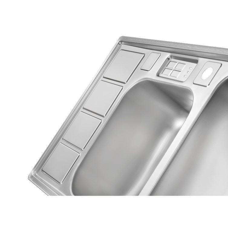 سینک ظرفشویی توکار چپ مدل 2052 ایلیا استیل ILIA STEEL نسترن12*12
