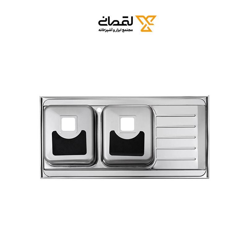 سینک ظرفشویی رو کار راست مدل 1060 ایلیا استیل ILIA STEEL نسترن16*12