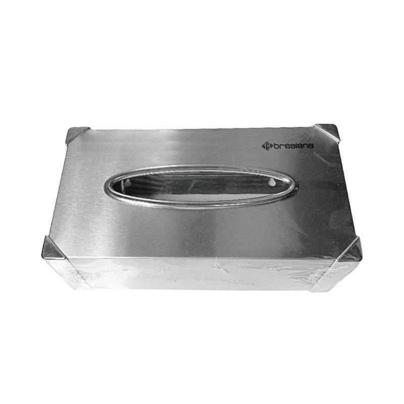 جا دستمال دیواری جعبه ای کروم خشدار BTB-110 S.A براسیانا BRASIANA 1*I41