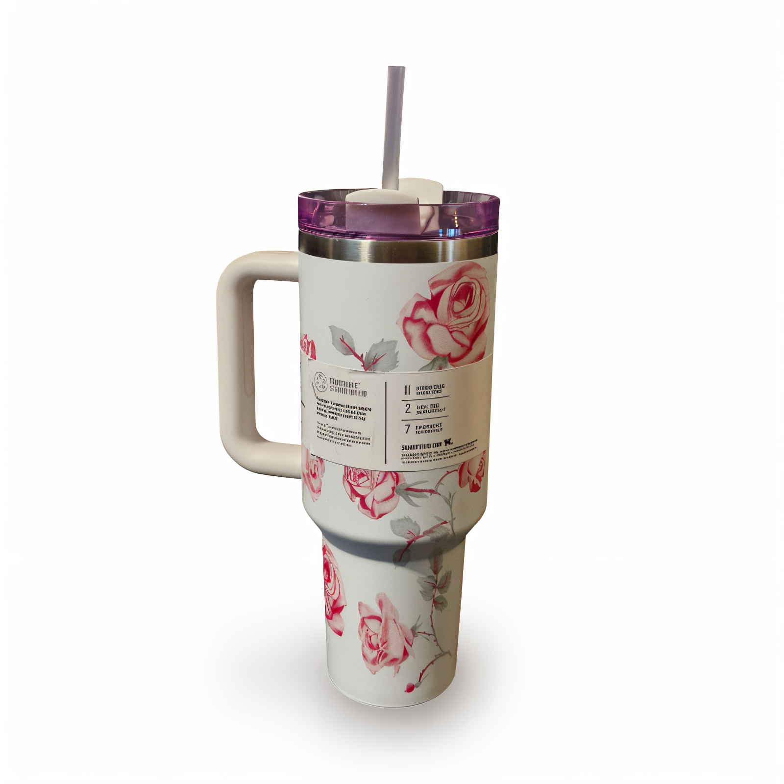 تراول ماگ شاخه گل قرمز  کد STANLEY-FL  1*Q3