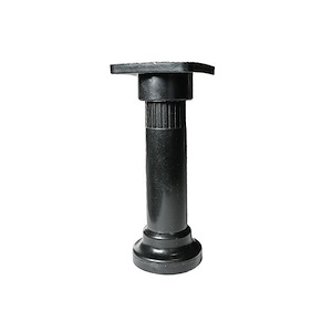 پایه کابینتی 14 استوانه ای پلاستیکی سه تیکه مشکی  پایا LP04 باربد
