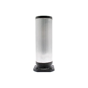 پایه کابینتی آلومینیومیی شیاردار 14 س.م مشکی کد BL21 باربد
