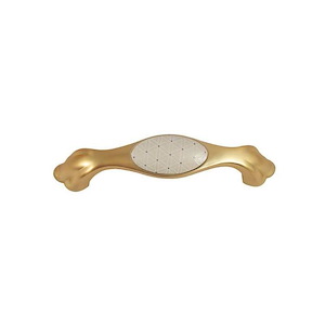 دستگیره کابینتی دو پیچ  طلایی مات 144-128 BRASS S.A رد RED