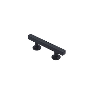 دستگیره کابینتی دو پیچ مدل PILLAR سایز 64 DARK GRAY زئوس ZEUS