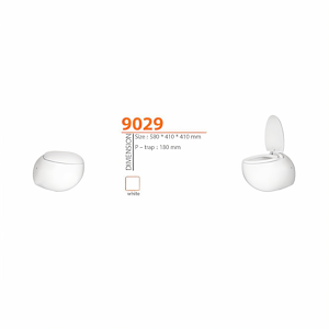توالت فرنگی وال هنگ مدل WK-HT9029 سفید ورتا VERTA