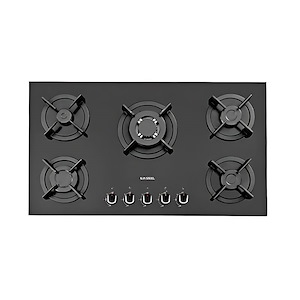اجاق گاز 5 شعله شیشه ای  مدل G546 ایلیا استیل ILIA STEEL