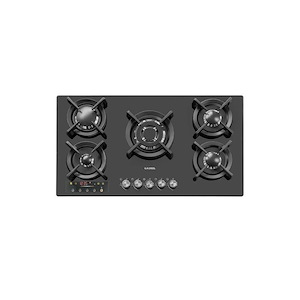 اجاق گاز 5 شعله شیشه ای مدل G538D ایلیا استیل ILIA STEEL