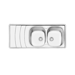 سینک ظرفشویی توکار راست مدل 2044 ایلیا استیل ILIA STEEL